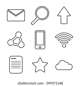 Set modern icons