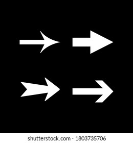 Set modern icons of arrow