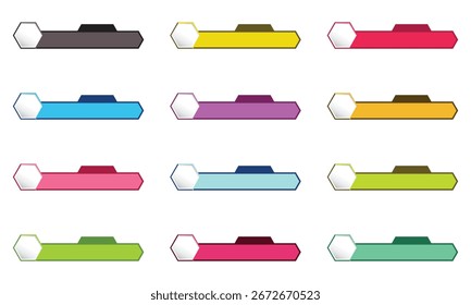 Conjunto de Anuncios modernos de infografía 