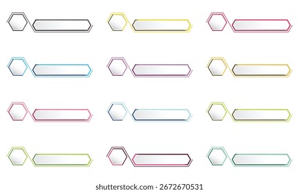 Conjunto de Anuncios modernos de infografía 