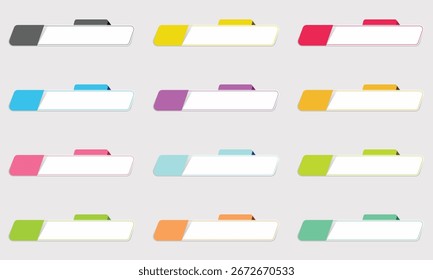 Conjunto de Anuncios modernos de infografía 