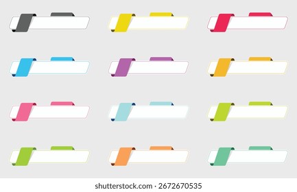 Conjunto de Anuncios modernos de infografía 