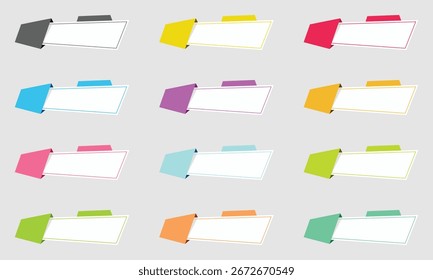 Conjunto de Anuncios modernos de infografía 