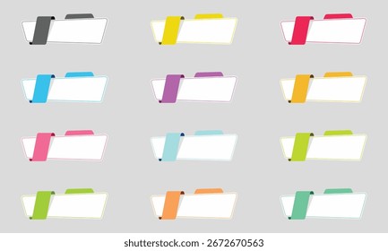 Conjunto de Anuncios modernos de infografía 
