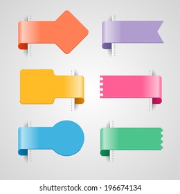 Set of modern infographics option banners for design and decoration 
