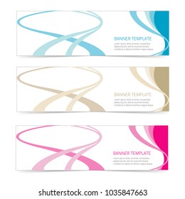 Set of modern label banner sticker templates vector isolated on white background