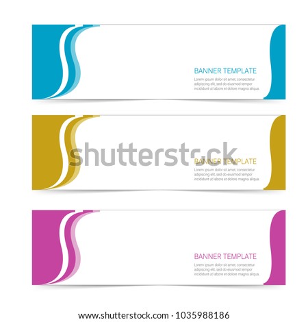 set modern label banner sticker templates stock vector royalty free