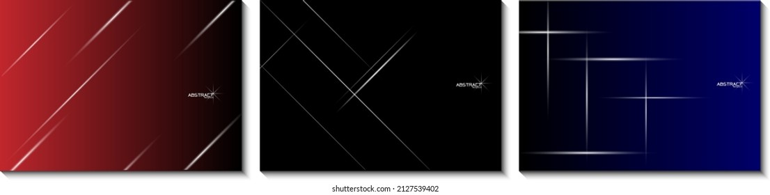 Conjunto de luz moderna con un fondo nivelado