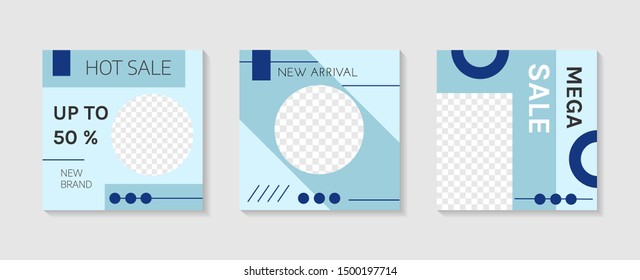Set modern and minimal editable background template for social media post, stories, story, internet web banner, flyer, poster, brochure, ads, promotion product. Vector illustration