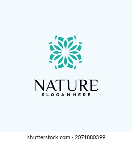 Set of modern natural and organic product ornament logo templates, logos and emblem designs in linear nature style floral and natural cosmetics