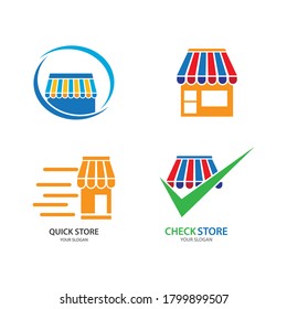 Set of modern Online shop icon
