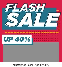 Set of modern promotion square web banner for social media mobile apps