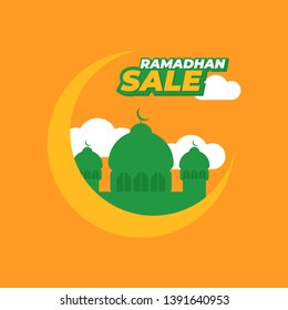 Set of modern promotion square web banner ramadhan for social media mobile apps