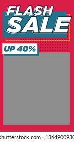 Set of modern promotion web banner for social media mobile apps