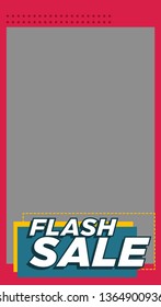 Set of modern promotion web banner for social media mobile apps