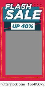 Set of modern promotion web banner for social media mobile apps