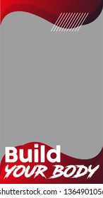 Set of modern promotion web banner for social media mobile apps