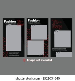 Set of modern promotion web banner for social media mobile apps