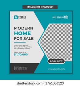 Set modern real estate square editable banner template. Minimalist design.Suitable for social media post and web internet ads. illustration with photo college. fashion sale social med