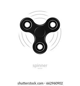 Set of modern rotated colored toys spinners