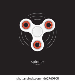 Set of modern rotated colored toys spinners