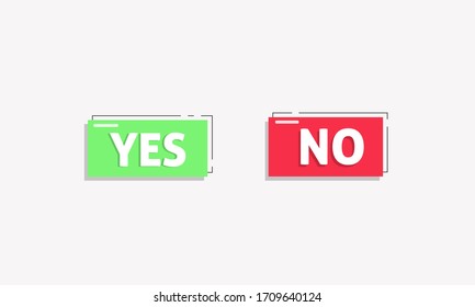 Conjunto de modernos botones sencillamente planos, Switch. Ilustración vectorial
