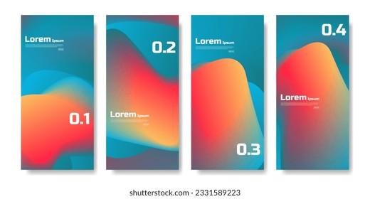 Set of modern social media template backgrounds