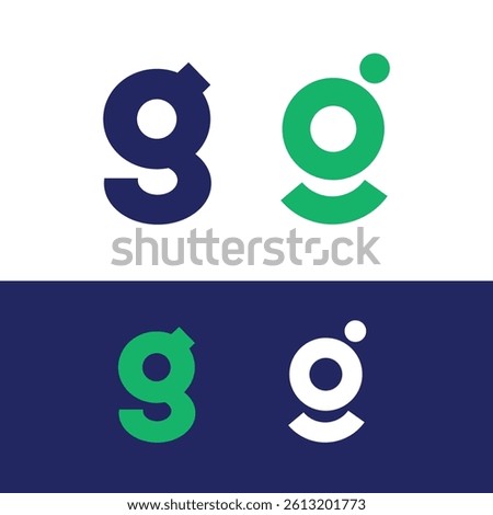 Set of Modern Style Letter G Logo Design - Letter G Design