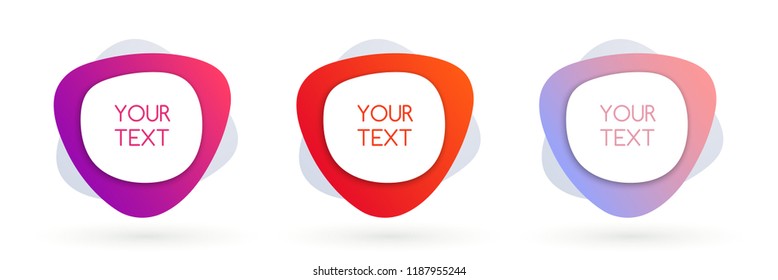 Set of modern style sticker and banner template. Isolated on white background. Stickers vector design. Blank for your text. Abstract background for web site and project.