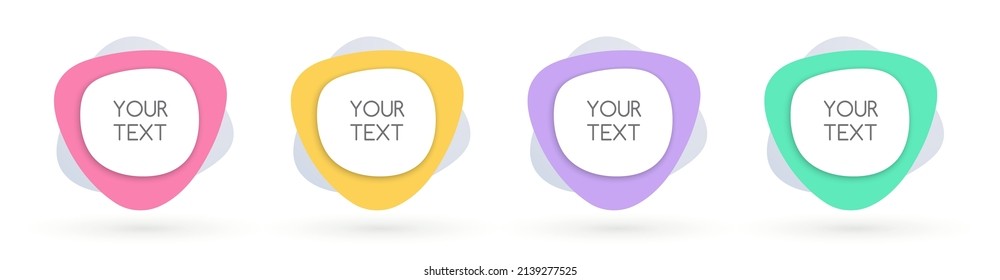 Conjunto de stickers y plantillas de banner de estilo moderno. Aislado sobre fondo blanco. Diseño vectorial de pegatinas. En blanco para tu texto. Resumen de los antecedentes del sitio web y proyecto.