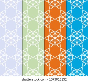 set of modern stylish geometry hexagonal seamless pattern art deco background. Luxury texture for wallpaper, invitation. Super vector illustration and design ornament.