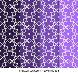 set of modern stylish geometry hexagonal seamless pattern art deco background. Luxury texture for wallpaper, invitation. Super vector illustration and design ornament.