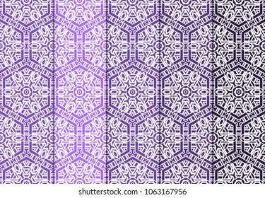 set of modern stylish geometry seamless pattern art deco background. Luxury texture for wallpaper, invitation. Vector illustration and design ornament.