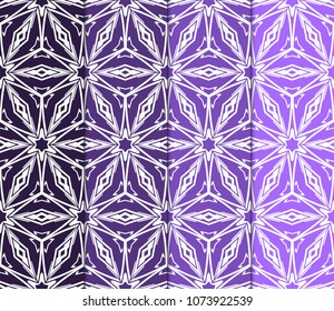 set of modern stylish geometry seamless pattern art deco background. Luxury texture for wallpaper, invitation. Super vector illustration.
