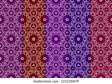 set of modern stylish geometry seamless pattern art deco background. Luxury texture for wallpaper, invitation. Vector illustration.
