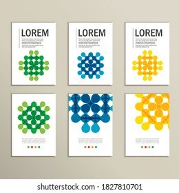 Set modern technology symbol concept. Vector design template