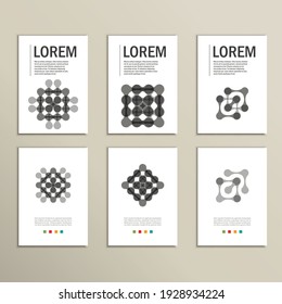 Set modern technology symbol concept. Vector design template