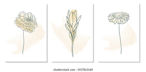 Un conjunto de plantillas universales modernas. Adecuado para carteles, tarjetas de felicitación y vacaciones, tarjetas corporativas e invitaciones, portadas de libros y cuadernos. Diseño abstracto. Ilustración vectorial. Doodle