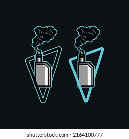 conjunto de plantillas de logotipo de Modern vapes esport