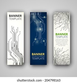 A set of modern vector banners