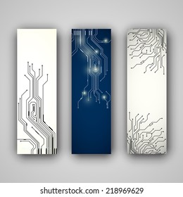 A set of modern vector banners