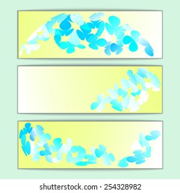 A set of modern vector banners with abstract background, abstract banners collection, eps10 