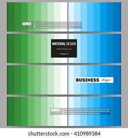 Set of modern vector banners. Abstract colorful business background, blue and green colors, modern stylish striped vector texture for your cover design.