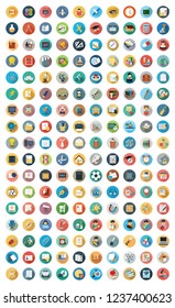 Set of modern vector Education icons