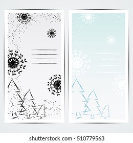 Set of modern vector flayers. Funny cards for invitation