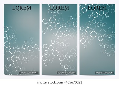 Set of modern vector flyers