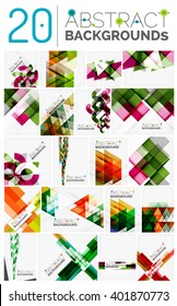 Conjunto de fondos de formas abstractas geométricas vectoriales modernas
