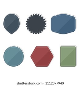 Set of Modern vintage Badges. Flat Design Style.