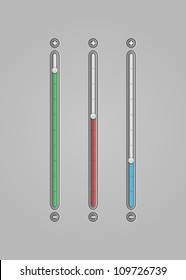 Set of Modern Volume Bar, vector illustration