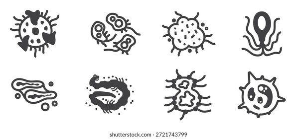 Conjunto de iconos vectoriales de molde